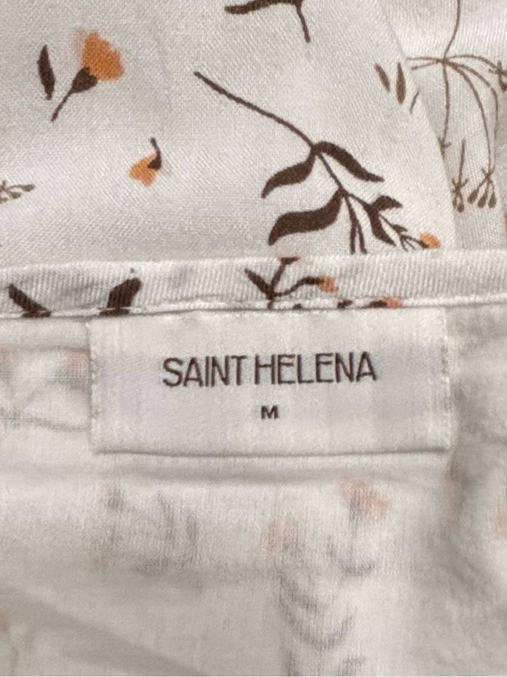 SAINT HELENA Cream Floral Dress with Spaghetti Straps - Picture 4 of 9
